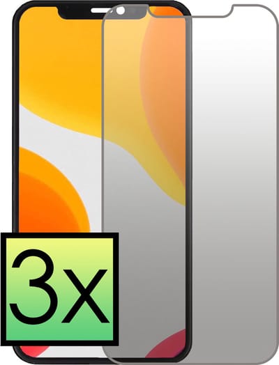 Screenprotector - 3 Stuks - Geschikt voor Apple iPhone X - Privacy Filter - Beschermglas - Gehard Glas - Tempered Glass - Screen Protector - Anti Spy - Full Display Cover