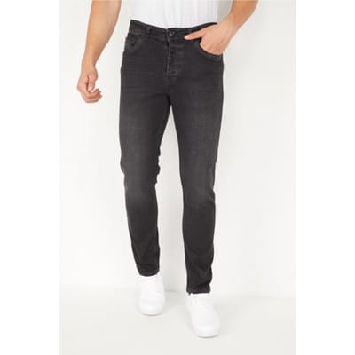 Jeans Heren - Spijkerbroek Heren Volwassenen - Stretch Jeans - Heren Jeans Regular Fit - DP17- Grijs