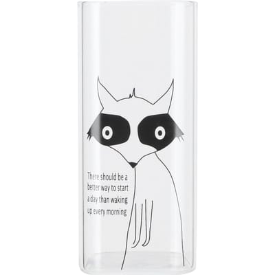 400ml Bedrukte Patroon Melkglazen Mokken Thee Koffie Ontbijt Melkglazen Kop DrinkwareFox black