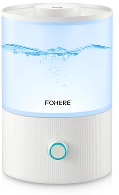 Ultrasonische Luchtbevochtiger voor Slaapkamer - 3,2L Topvul Koelende Mist voor Babykamers en Planten - Essentiële Olie Diffuser met 7 Kleuren en Automatische Afsluiting
