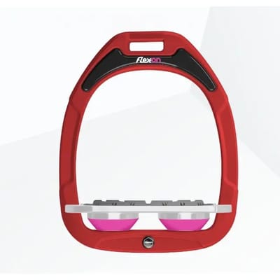 Plat Grip Steigeren Rood/Grijs/Roze Flex-On Green Composite