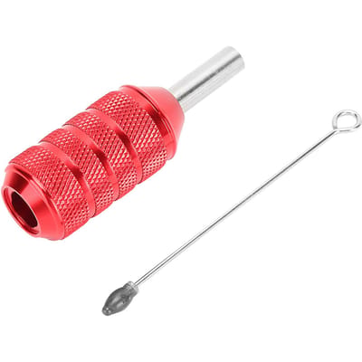 25mm Tattoo Machine Grip Aluminiumlegering Cartridge Naalden Tattoo Grip Tattoo BenodigdhedenRood