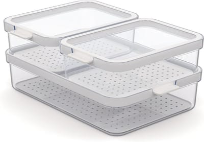 Rotho - Set koelkastorganizer 3 stuks CAUMA 2,6 l + 2 x 1,2 l