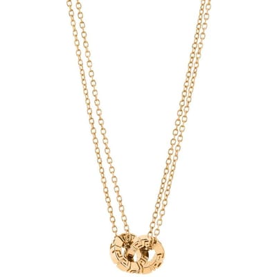 Versace Dubbele Ketting Ketting Greca 1022781 1a00620 3j000 1022781 1A00620 3J000 beige