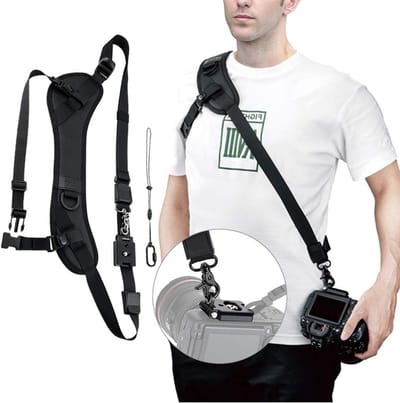 Verstelbare Neopreen Camera Nekriem voor Comfortabel Draaggemak, Sling Strap en Schouderband