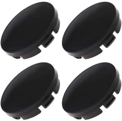 Dailygoods- Wielnaafafdekkingen 4 Stuks - Zwart ABS - 56mm Buitendiameter - 53mm Binnendiameter - Voor/achter Hub Covers - Voertuig Vervangingsaccessoires - Wielnaafdeksels
