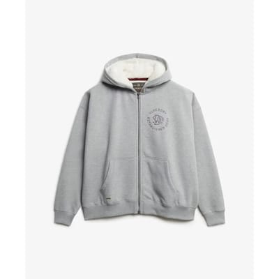 Superdry Essential Logo Hoodie Grey Grootte: XL