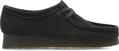 Clarks Zwarte Wallabee leren schoenen
