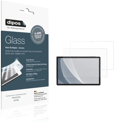 dipos – 2x Matte Pantserfolie geschikt voor PIXGOOD M708 | 9H Screenprotector