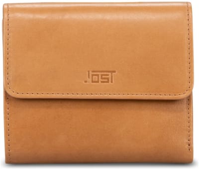 JOST Leren portemonnee Rana Wallet Cognac Lichtbruin