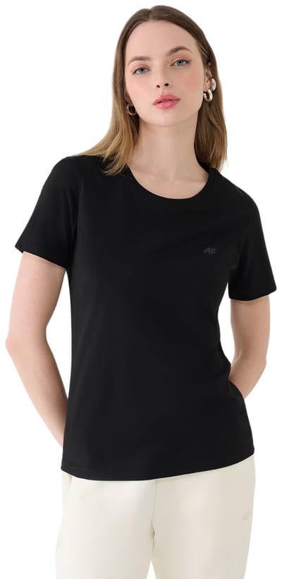 4F T-shirt Dames Zwart - Maat S