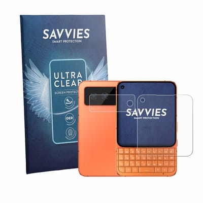 Savvies - Screenprotector voor Unihertz Titan 2 Elite Pro (Voor+Camera) - Folie Beschermfolie transparant 18 Stuks