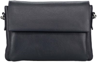 JOST Leren schoudertas Vika Shoulder Bag Blue donkerblauw