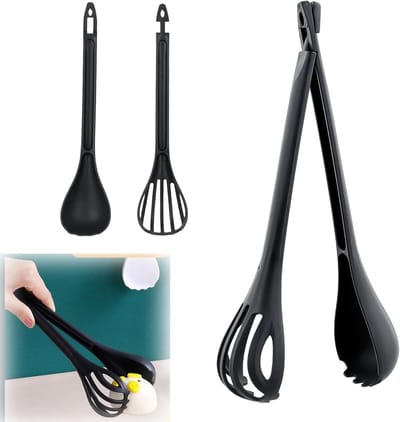 Salade tangenset van 2 stuks, vaatwasserbestendige keukentangen, ideaal voor salades en gerechten, 28.8 x 9 x 4.8 cm