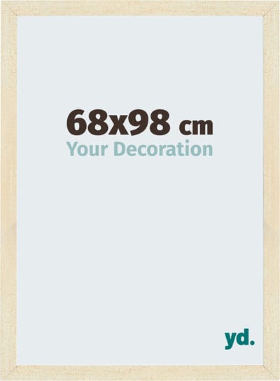 Your Decoration - Fotolijst 68x98 cm - MDF - Zand Geveegd - Mura