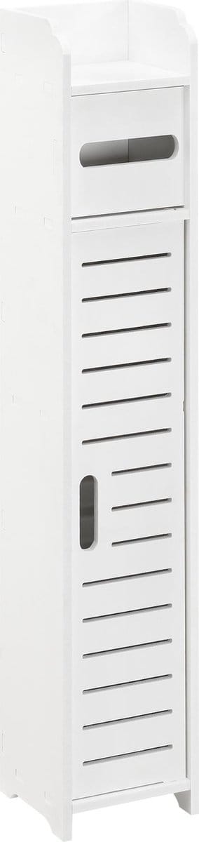 Toiletrol houder Leoben HKC badkamerkast 80x15x15 cm wit