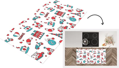 Keukenloper - Loper keuken - Patroon - Frankrijk - Vlag - 120x60 cm - Keukenloper vinyl