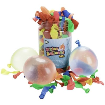 Ballons d'eau - NOUVEAUTÉS - 500 pièces - Multicolore - Pour enfants - Utilisation extérieure