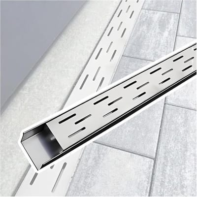 Afvoergoot RVS - Drainage rooster - Tuin water afvoeren - 3 Ton Belastbaar - 100cm x 5cm - Zilver
