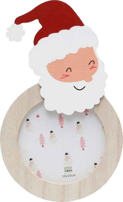 Deknudt Frames kerstman S66FK1 -hout - foto: 10x10 cm