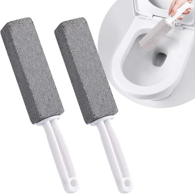 Pumice Reinigingssteen met Handvat voor Toilet en Voeten - Set van 2