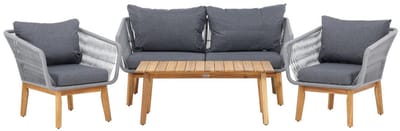 Svea - Helena loungeset - acacia/grijs