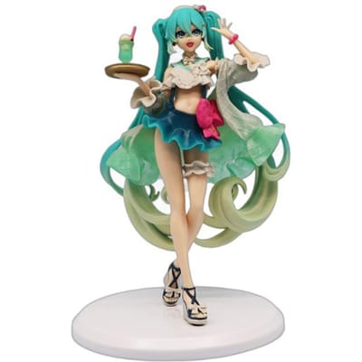 18cm Hatsune Miku Anime Figuur Zoete Zoetigheden Frisdrank Hatsune Miku Actiefiguren Kawaii Meisje Figurine PVC Set Model Poppen Speelgoed
