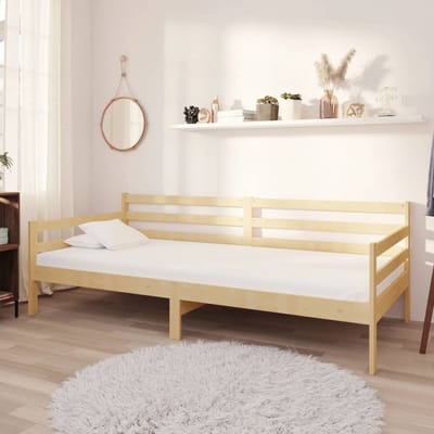 vidaXL - Slaapbank - met - matras - massief - grenenhout - 90x200 - cm