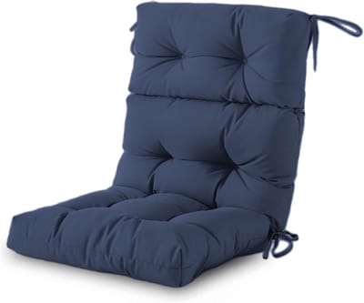 Buitenkussen set - Stoelkussen rugleuning - Buiten ontspannen - Waterdicht en antislip - 1 stuk - Donkerblauw