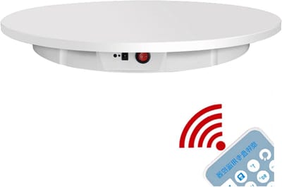 Elektrische Draaitafel - Draaiplateau Display - Producten Presenteren - Afstandsbediening - 60 cm Diameter - Wit
