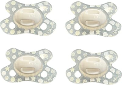Difrax - Newborn - Transparant Ster Stip Motief Voor Premature En Pasgeboren Baby's - 4 st.