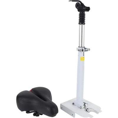 Elektrische Scooter Stoel Zadel Opvouwbaar Verstelbare Hoogte Aluminiumlegering Schokabsorberend Schuim white