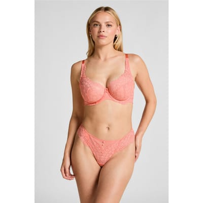 Hunkemöller Dames Lingerie String Daisy - Roze - maat XS