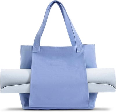 Yoga Tas voor Vrouwen, Sporttas en Reisbagage met Vochtcompartiment, Fleshouder en Volledige Rits, Ideaal voor Yogamatten en Yoga Accessoires, Fitness Tas voor Actieve Vrouwen