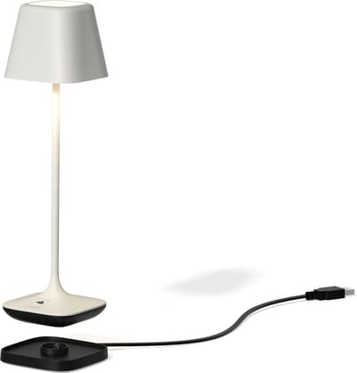 Leonardo tafellamp Capri | Wit | Oplaadbaar | RGB - dimbaar - voor binnen en buiten - acculamp