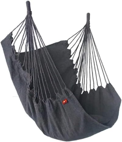 Hangmat Schommelstoel - Zitstoel Hangend - Ontspannen Buiten - Lichtgewicht Draagbaar - 40L x 28B cm - A