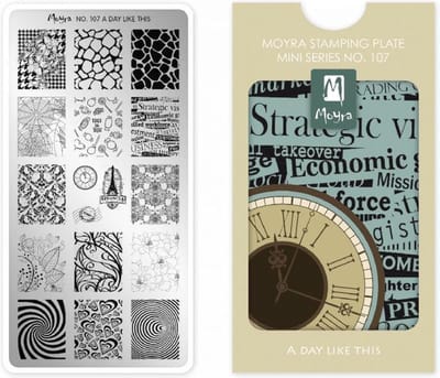 Moyra Mini Stamping Plate 107 A Day Like This