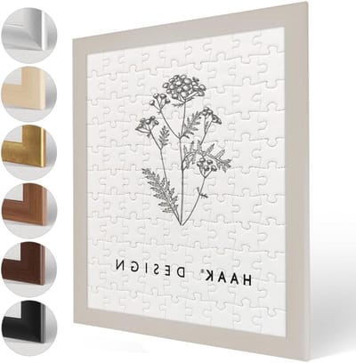 Puzzellijst Klassiek - Fotolijst Frame - Puzzels Inlijsten - MDF Lijstprofiel - 61 X 915 cm - Zandbeige