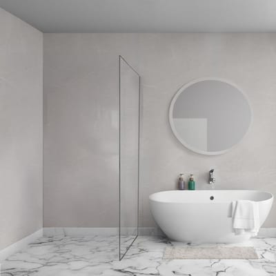 Aqua Vista Lokla Cuadra zijwand - 100x200cm - incl. montageset - t.b.v. douchecabine - gunmetal
