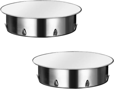 Chimney Opening Lid 125 mm - 2 Stuks RVS Schoorsteenafdekking, Kachelpijp Deksel, Wanddoorvoer en Rookpijp Blindkap voor Standaard Kachelpijpen van 125 mm Diameter