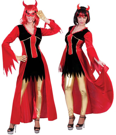 Horror & Halloween Kostuum | Duivelin Ava | Vrouw | Maat 36-38 | Halloween | Verkleedkleding