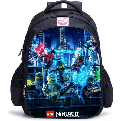 Lego Ninjago Seizoen 5 Cartoon Print Zwarte Rugzak black - large
