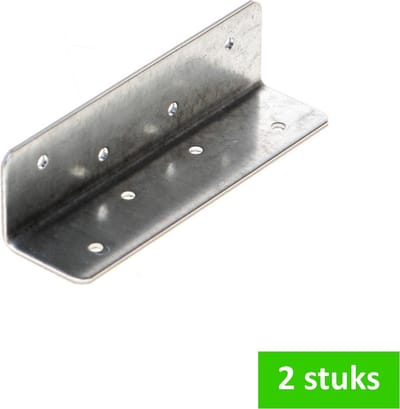 TQ4U kruiskoppeling - verbindingshoek | 30 x 30 x 110 mm | verzinkt | 2 STUKS