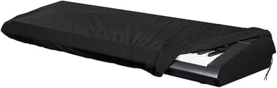 Toetsenbord Cover - Pianohoes Stofkap - Instrument Beschermen - Rekbaar Materiaal - 98 x 42 x 16 cm - Zwart