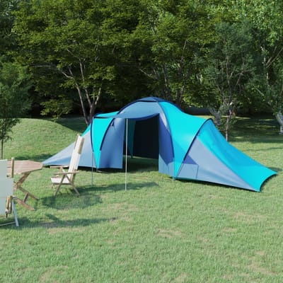 vidaXL - Tent - 6-persoons - blauw - en - lichtblauw