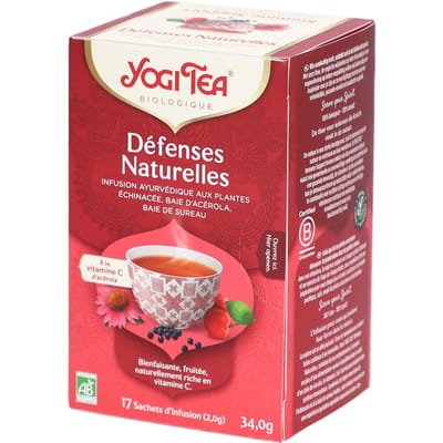 Yogi Tea Immune Support Bio - Biologische Kruidenthee met Echinacea, Citroen en Basilicum voor Ondersteuning van het Immuunsysteem