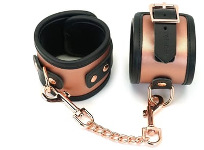 Liebe Seele - Rose Gold Memory - Exclusieve Leren Polsboeien - Met voering Van Ultrazacht Fluweel - Rosé Goud