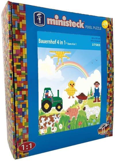 Ministeck - Mozaïek - Farm - 4in1 - XL box - 1000dlg.
