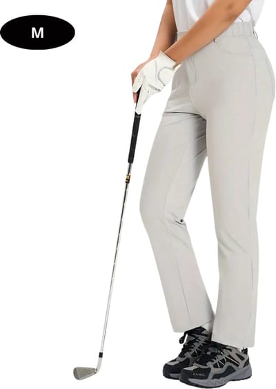 Livano Golfbroek Dames - Golfkleding - Golfen - Golf Accessoires - Nette Pantalon - Grijs M - Maat 38
