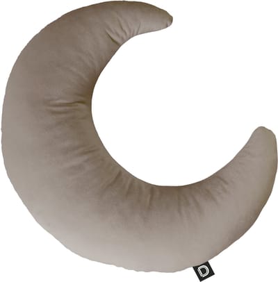 Decordruk Velvet Collectie - Sierkussen - Maanvorm - Piaskowy